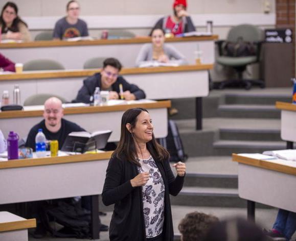 Law Professor Rachael Salcido teaches class at the McGeorge School of Law